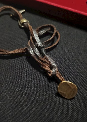 Turkuaz Mini Yılan Desenli Bohem Kadın Kolye - Görsel 2