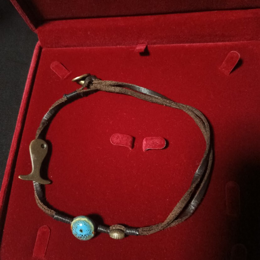 Turkuaz Mini Yılan Desenli Bohem Kadın Kolye - Görsel 5