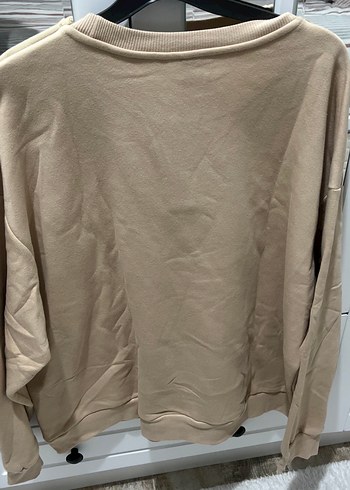 Defacto Bej Kadın Baskılı Sweatshirt