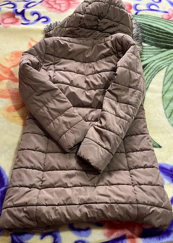 Kahverengi Kapüşonlu Kadın Kış Montu - Görsel 5