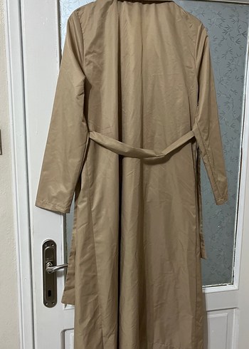 Bej  Kemerli Kadın Trençkot - Görsel 8