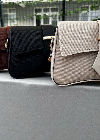 Bej Deri Tokalı Kadın Çanta - Görsel 7