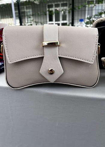 Bej Deri Tokalı Kadın Çanta - Görsel 2