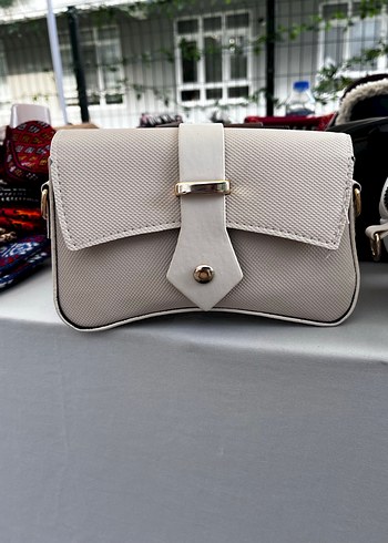 Bej Deri Tokalı Kadın Çanta - Görsel 3