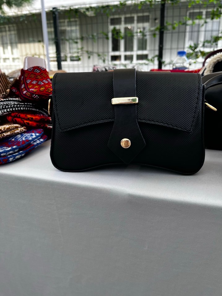 Bej Deri Tokalı Kadın Çanta - Görsel 5