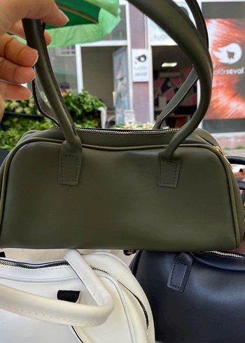 Beyaz sade  Desenli Kadın Çanta - Görsel 5