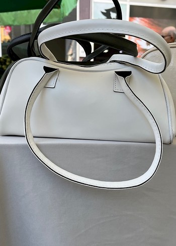 Beyaz sade  Desenli Kadın Çanta - Görsel 2