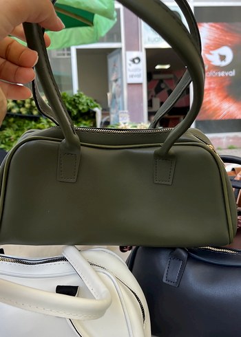 Beyaz sade  Desenli Kadın Çanta - Görsel 6