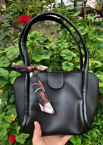 Bordo Kadın Deri Tokalı Çanta - Görsel 8