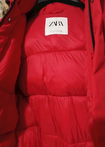 Kürklü Kırmızı  erkek  Kışlık Mont - Görsel 3