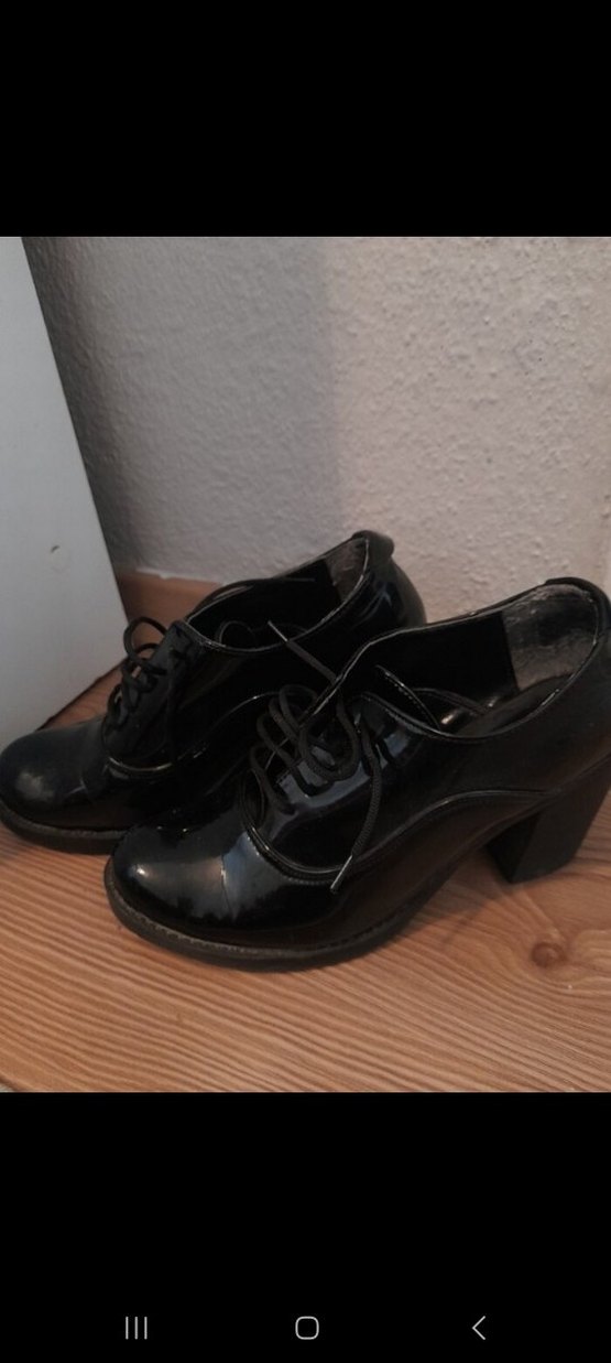 Kadın Siyah Rugan Stiletto Topuklu Klasik Ayakkabı - Görsel 2