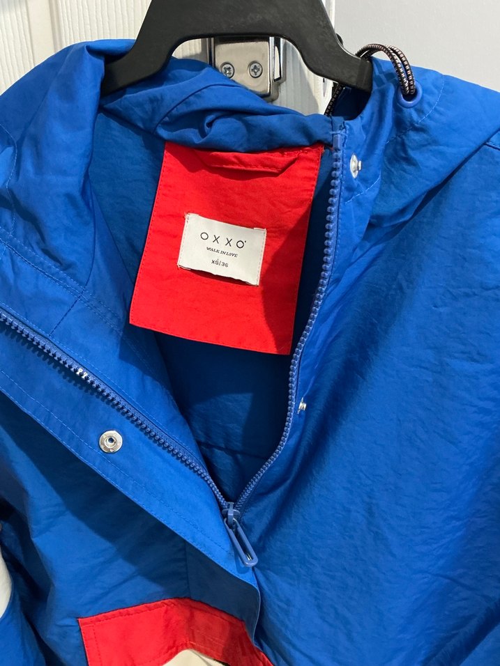 Düğmeli Mavi Kadın Spor Ceket - Görsel 2