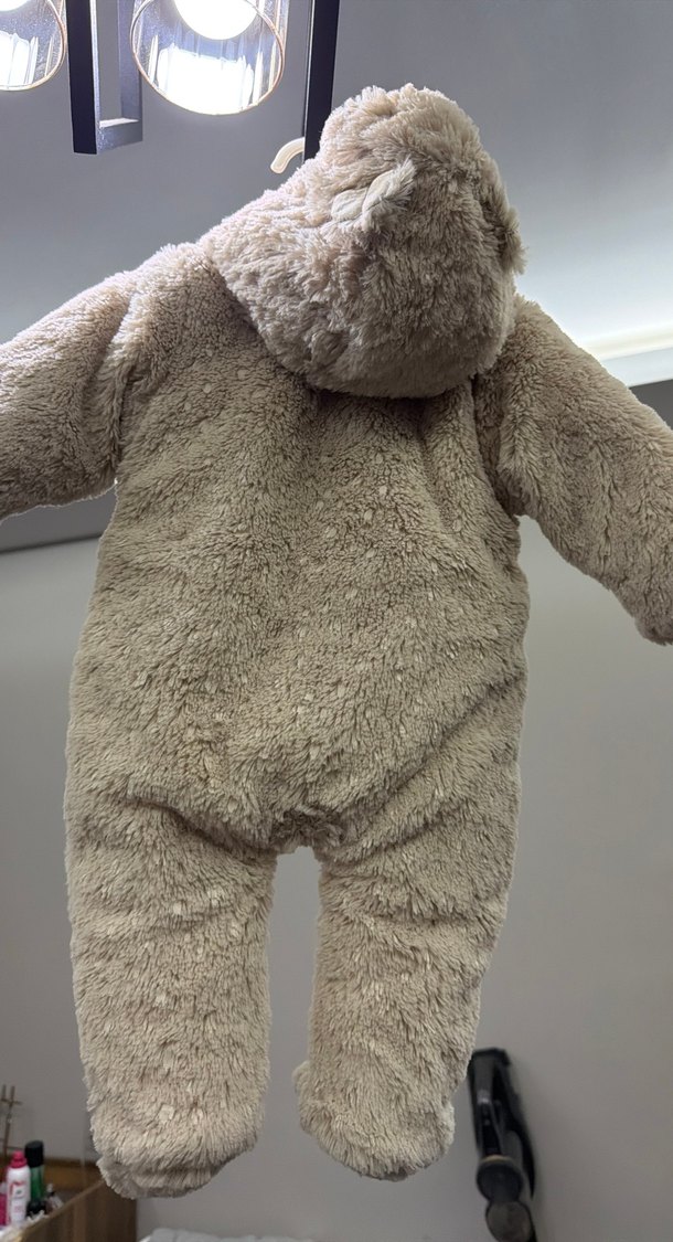 Vizon Kürklü Bebek Tulum - Görsel 5