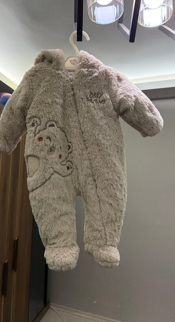 Vizon Kürklü Bebek Tulum - Görsel 2