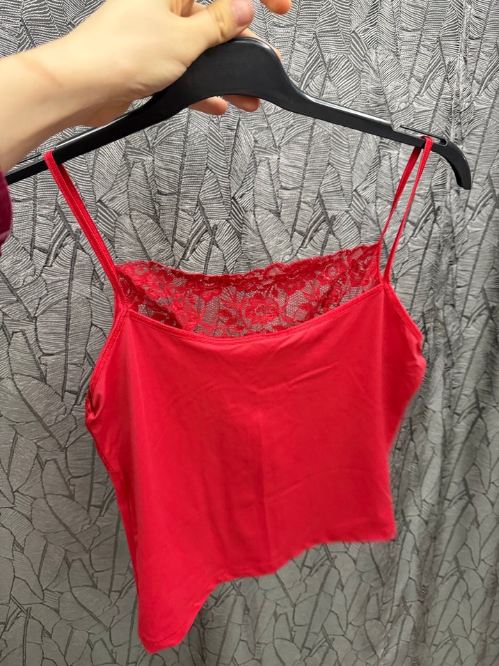 Kırmızı Dantel Detaylı Mini Bustiyer - Görsel 2