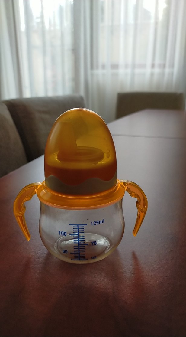 Renkli Turuncu Bebek Biberonu - Görsel 2