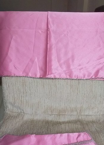 Pembe Drapeli Uzun Straplez Abiye Elbise - Görsel 5