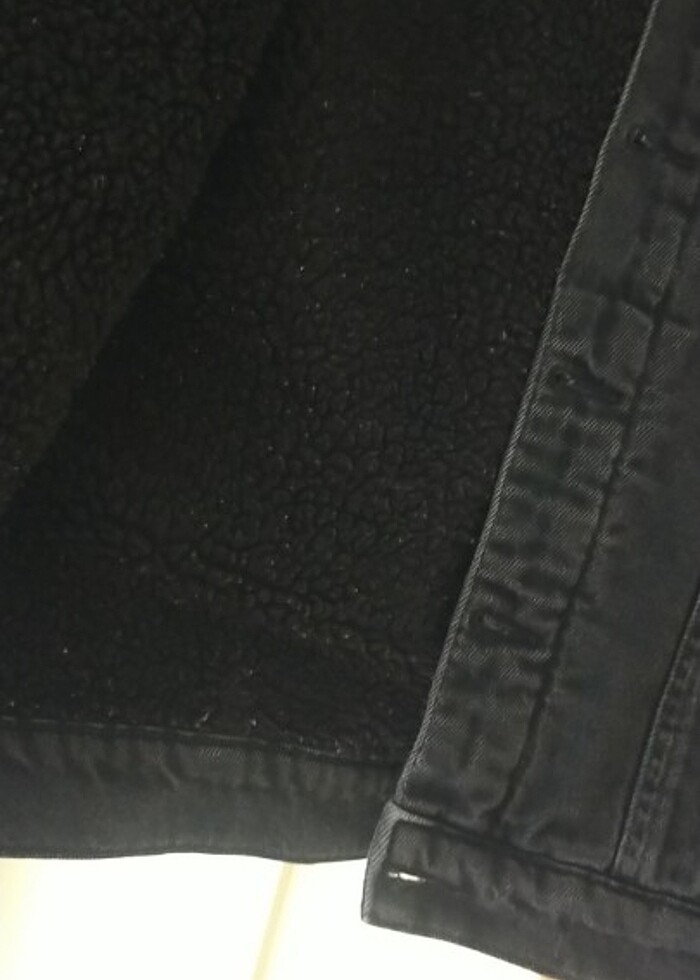 İçi kürklü kot ceket  - Görsel 2