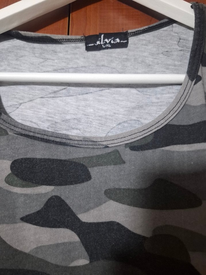 Silvia marka Kamuflaj desenli L/XLbeden tişört - Görsel 5