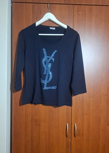 MGS Marka Lacivert likralı Taşlı Uzun kollu Sıfır bady - Görsel 8