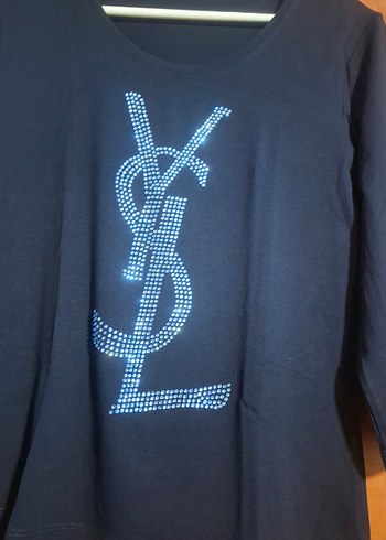 MGS Marka Lacivert likralı Taşlı Uzun kollu Sıfır bady - Görsel 5