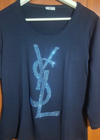 MGS Marka Lacivert likralı Taşlı Uzun kollu Sıfır bady - Görsel 6