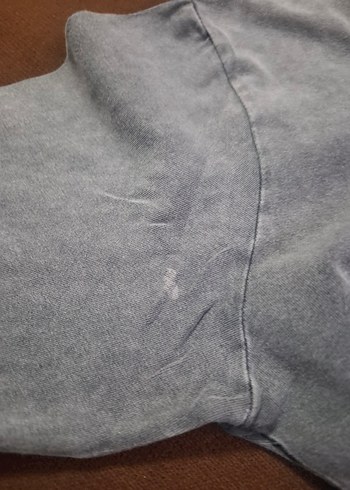 Awşin Marka Gri Düğmeli Uzun Kollu  Sweatshirt - Görsel 5