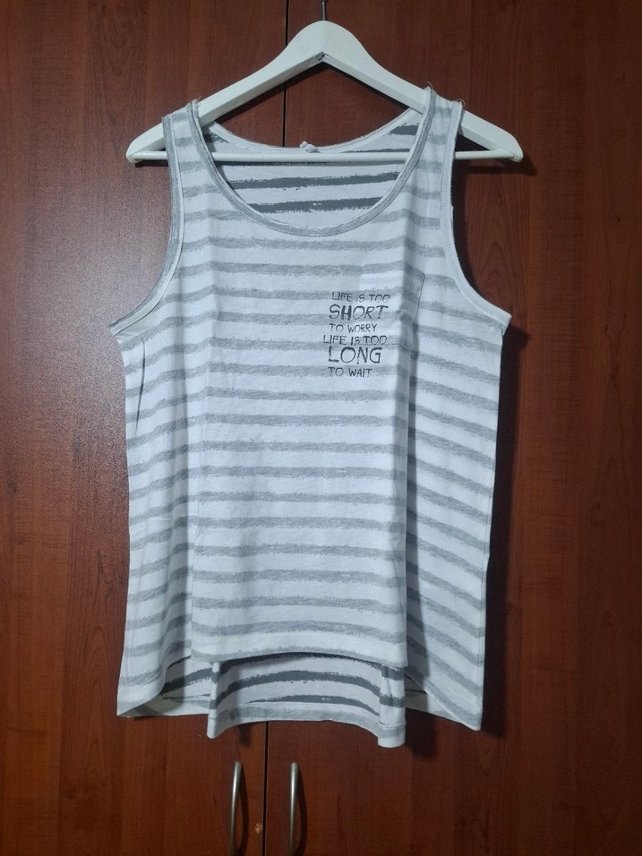 Defacto 40 beden Kolsuz Tişört - Görsel 2