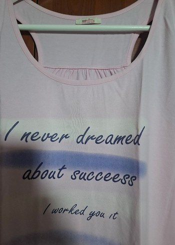 Sevim marka Pembe 40 beden  Baskılı Kadın Atlet - Görsel 7