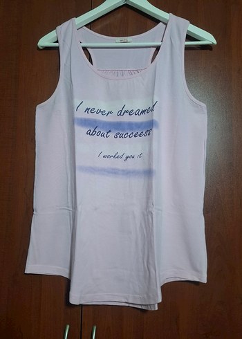 Sevim marka Pembe 40 beden  Baskılı Kadın Atlet - Görsel 2