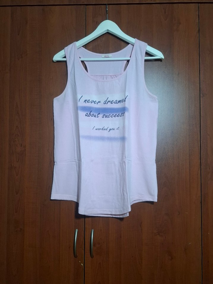 Sevim marka Pembe 40 beden  Baskılı Kadın Atlet - Görsel 3