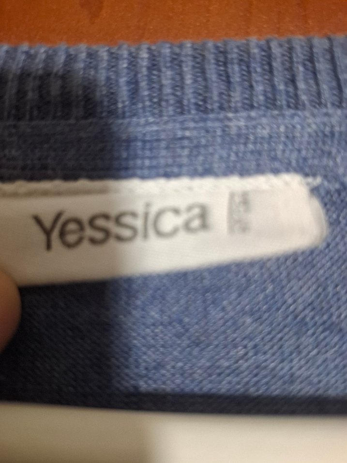 Yessica Marka Düğmeli Mavi Kadın Hırka - Görsel 4