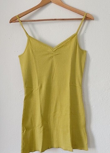 Diğer Home wear marka sari yesil askilı tisort