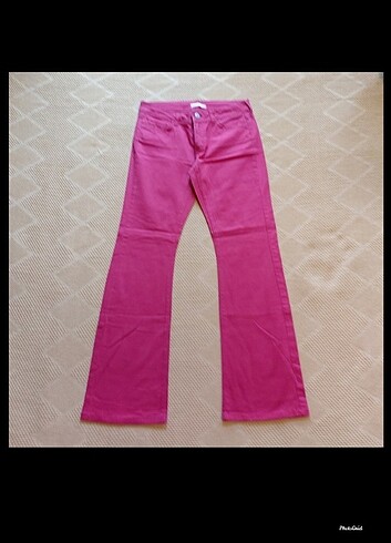 Collezione likrali kırmizı jeans pantolon