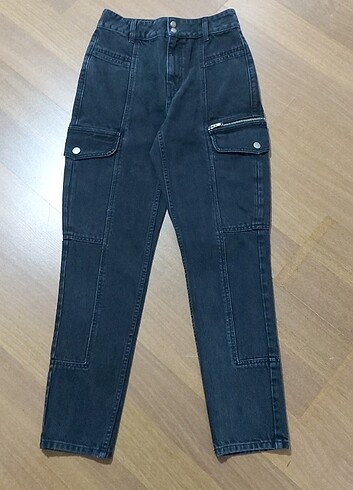 TOPSHOP SİYAH CARGO PANTOLON 