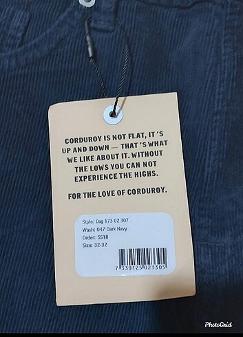 Diğer THE CORDS&CO orjinal etiketli kadife pantolon