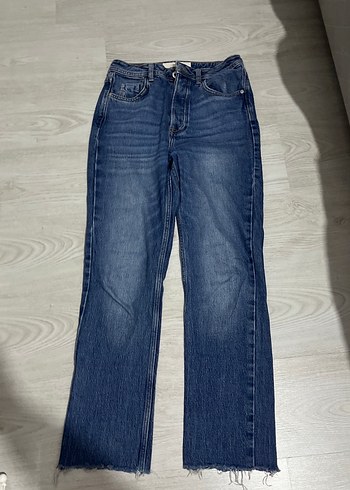 Crocs Yuksek Bel Mavi Denim Jean