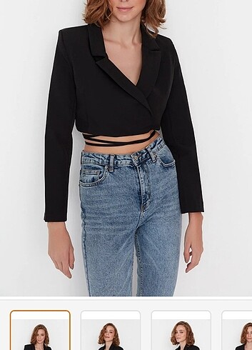 Kısa blazer ceket 
