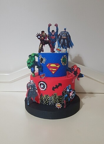 Süper Kahramanlar Maket Pasta ( Marvel )