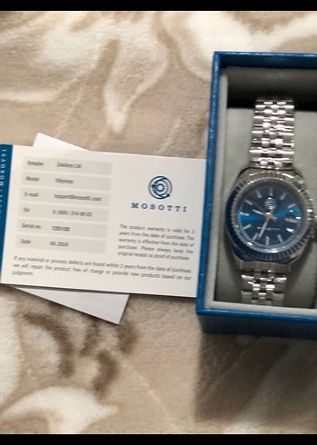 Modern Klasik Kadın Kol Saati - Mavi & Gri Kadın Erkek kombin - Görsel 3