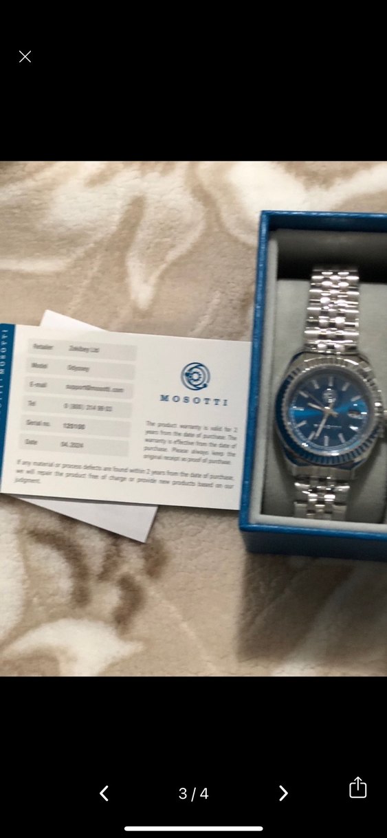 Modern Klasik Kadın Kol Saati - Mavi & Gri Kadın Erkek kombin - Görsel 3