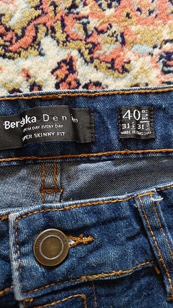 40 Beden Bershka Denim super skinny fit