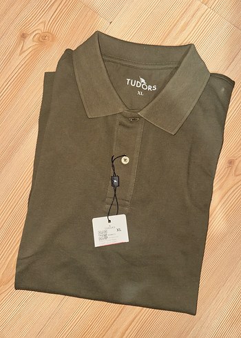 Erkek Haki Kısa Kollu Polo Yaka Tişört - Görsel 2