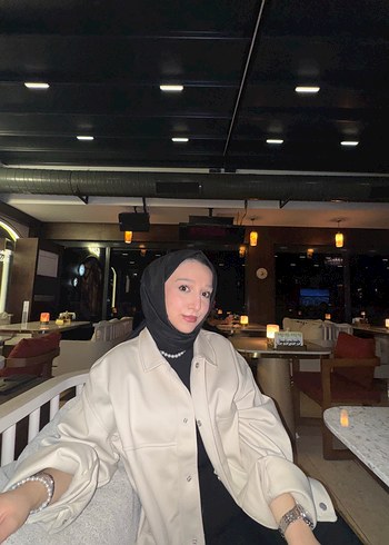 krem Midi Kadın Ceket - Görsel 4