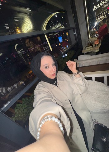 krem Midi Kadın Ceket - Görsel 7