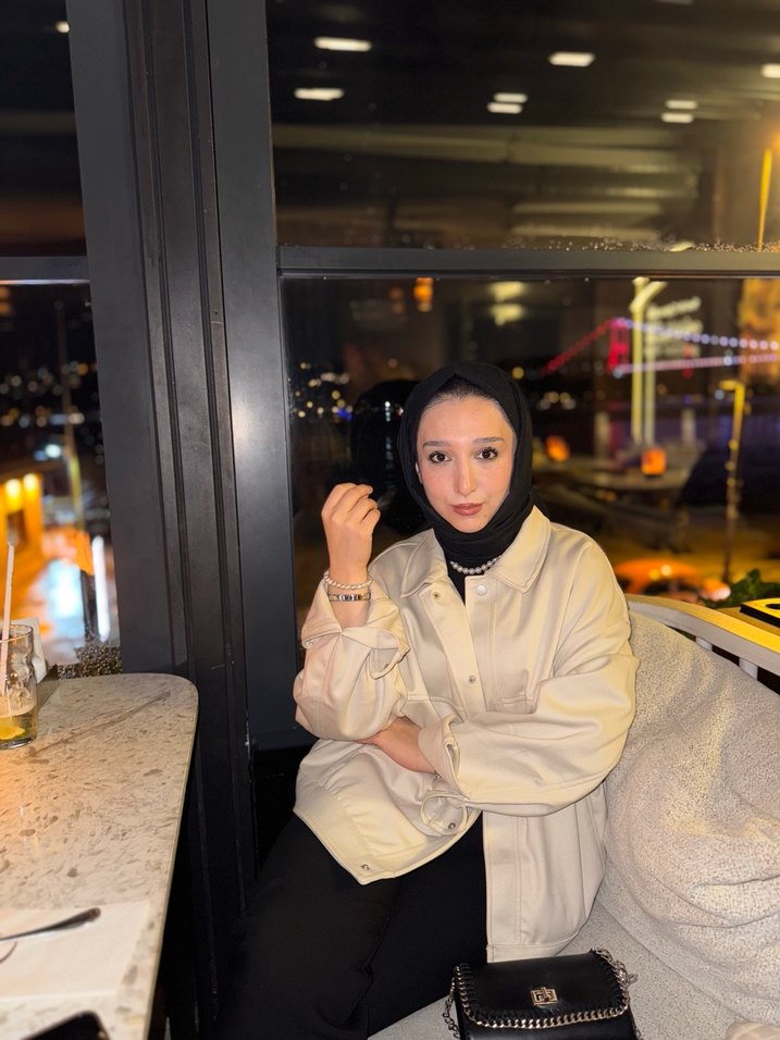 krem Midi Kadın Ceket - Görsel 5