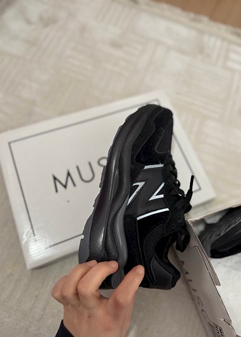 Siyah Platform Topuklu Bağcıklı Kadın Spor Ayakkabı - Görsel 6