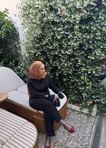 Siyah Kemerli Midi Kadın Trençkot - Görsel 6