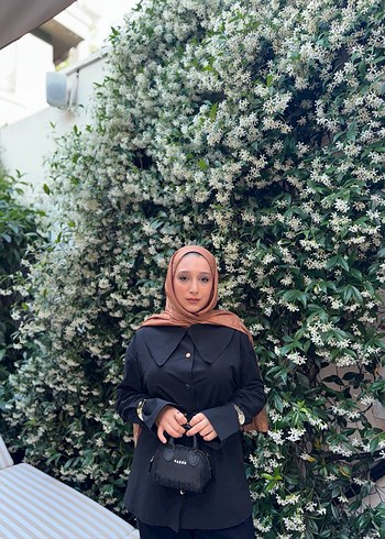 Siyah Kemerli Midi Kadın Trençkot - Görsel 4