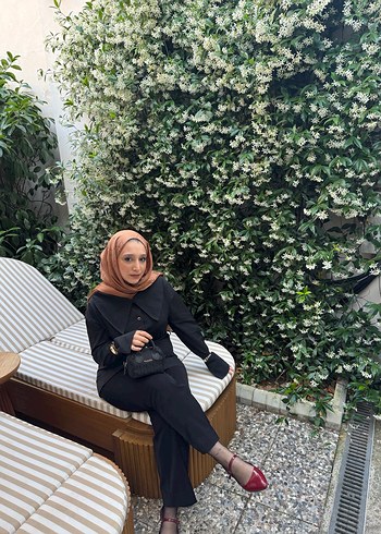 Siyah Kemerli Midi Kadın Trençkot - Görsel 9